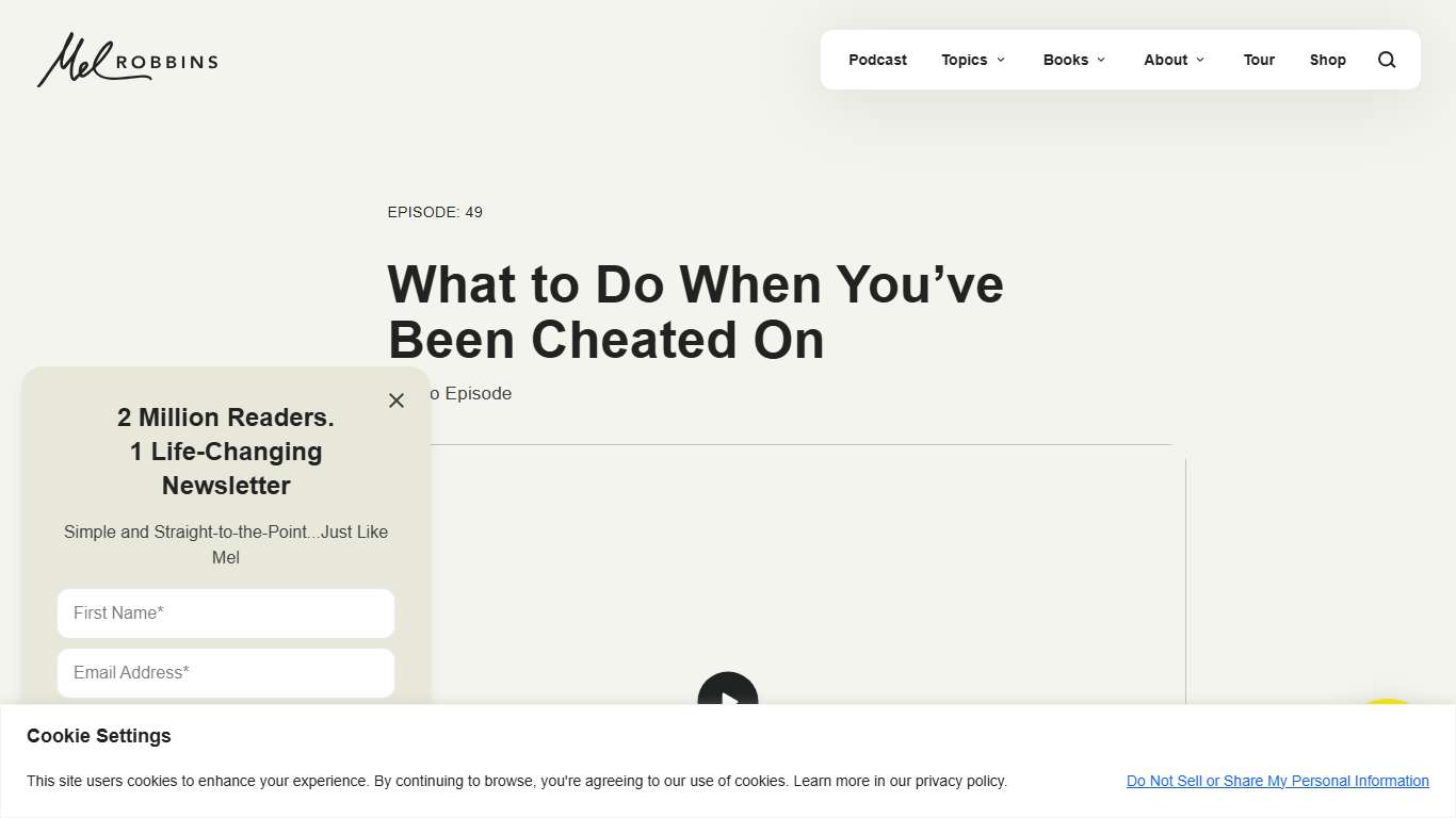 What to Do When You’ve Been Cheated On - Mel Robbins